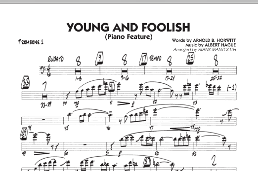 Young And Foolish - Trombone 1 (Jazz Ensemble) von Frank Mantooth