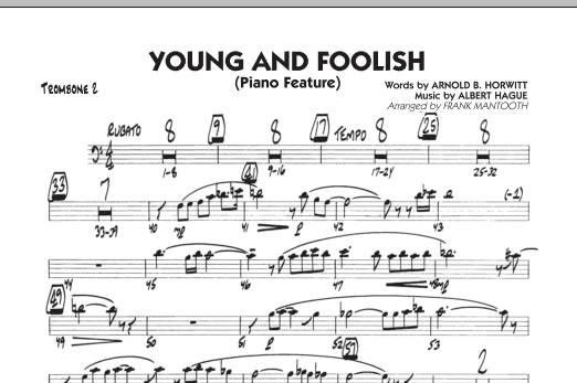 Young And Foolish - Trombone 2 (Jazz Ensemble) von Frank Mantooth