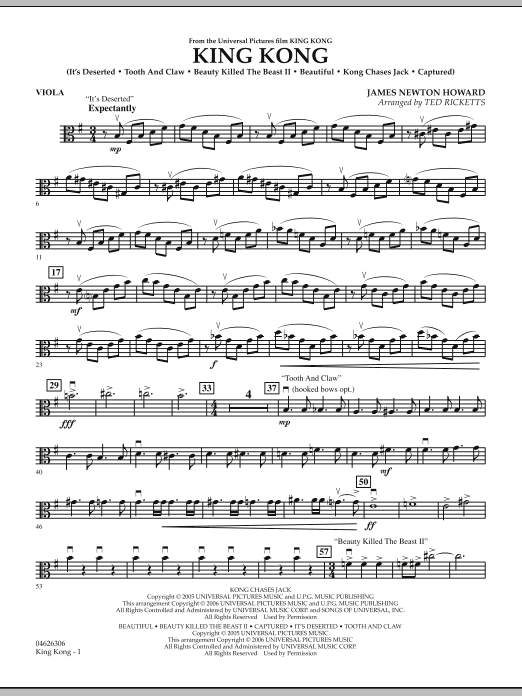 King Kong - Viola (Orchestra) von Ted Ricketts
