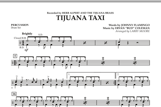 Tijuana Taxi - Percussion (Orchestra) von Larry Moore