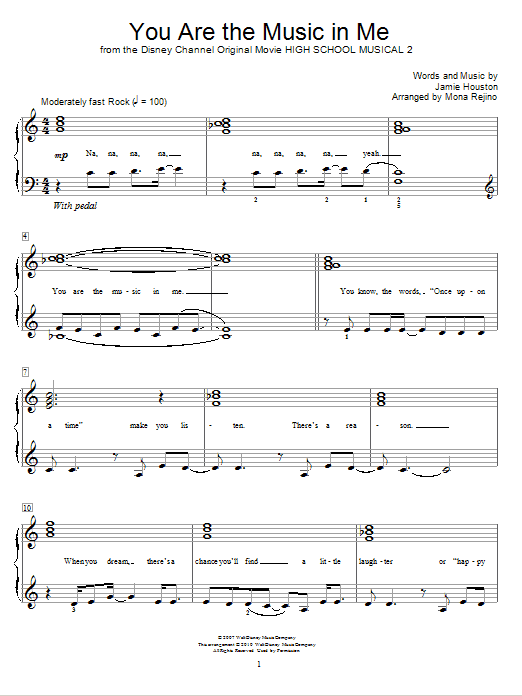 You Are The Music In Me (from High School Musical 2) (arr. Mona Rejino) (Educational Piano) von Zac Efron & Vanessa Hudgens