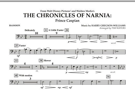 The Chronicles Of Narnia: Prince Caspian - Bassoon (Concert Band) von Tim Waters
