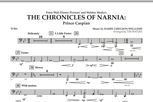 The Chronicles Of Narnia: Prince Caspian - Tuba (Concert Band) von Tim Waters
