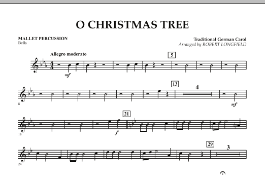 O Christmas Tree - Mallet Percussion (Concert Band) von Robert Longfield