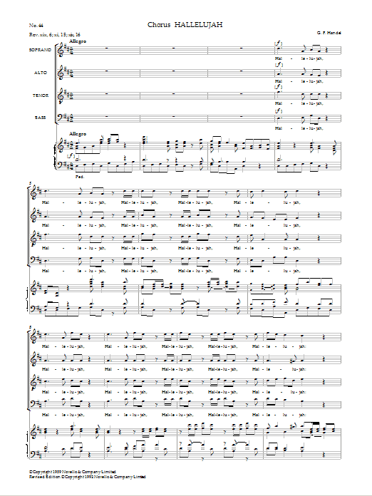 Hallelujah (SATB Choir) von George Frideric Handel