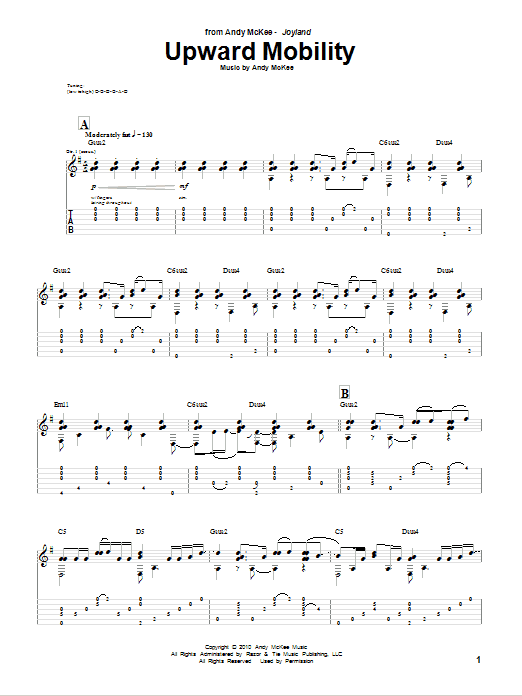 Upward Mobility (Guitar Tab) von Andy McKee