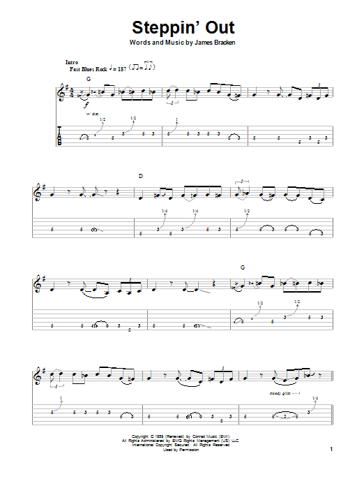 Steppin' Out (Guitar Tab (Single Guitar)) von John Mayall's Bluesbreakers