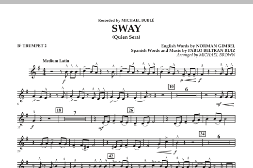 Sway (Quien Sera) - Bb Trumpet 2 (Concert Band) von Michael Brown