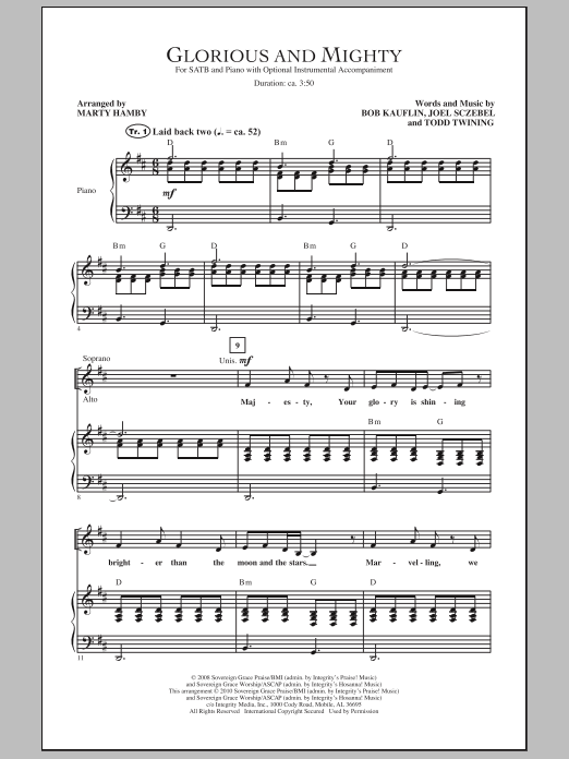 Glorious And Mighty (SATB Choir) von Marty Hamby