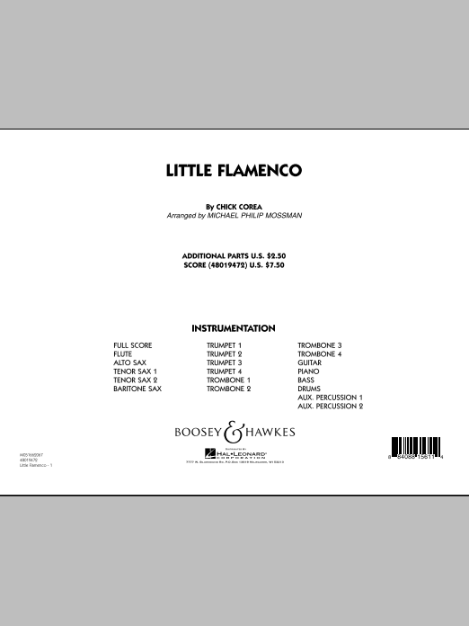 Little Flamenco - Conductor Score (Full Score) (Jazz Ensemble) von Michael Philip Mossman
