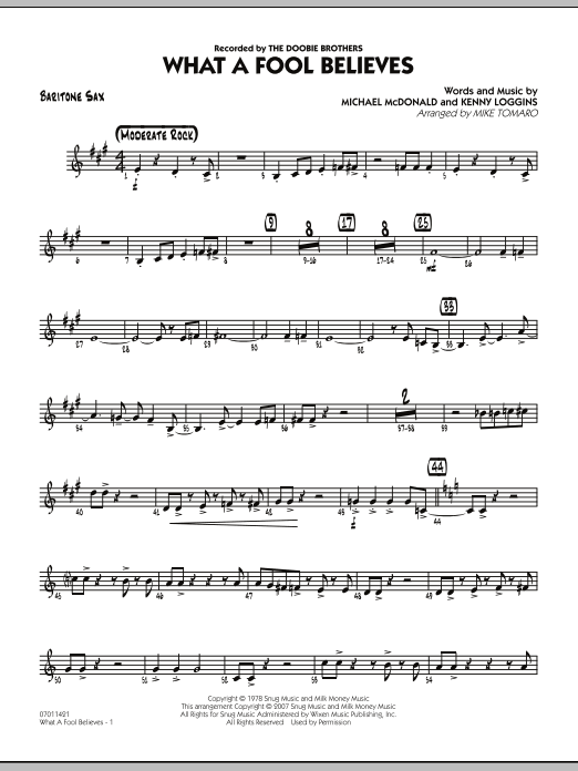 What A Fool Believes - Baritone Sax (Jazz Ensemble) von Mike Tomaro
