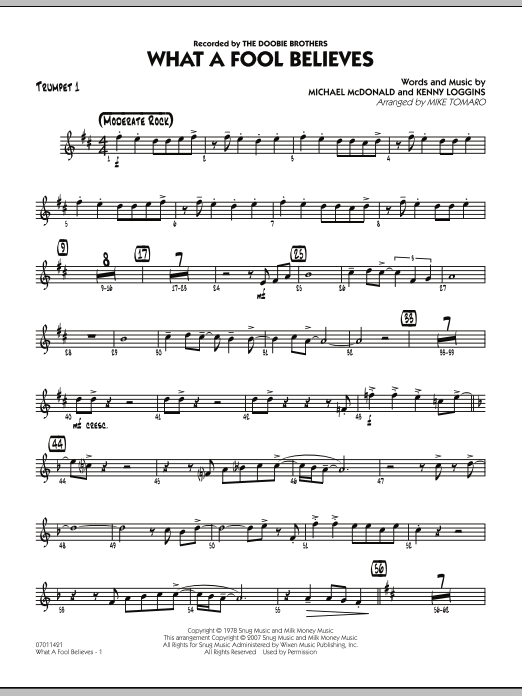 What A Fool Believes - Trumpet 1 (Jazz Ensemble) von Mike Tomaro