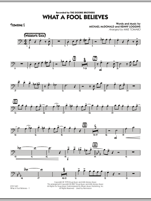 What A Fool Believes - Trombone 2 (Jazz Ensemble) von Mike Tomaro