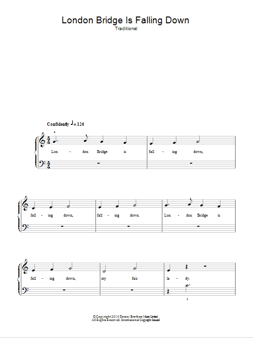 London Bridge (Easy Piano) von Traditional