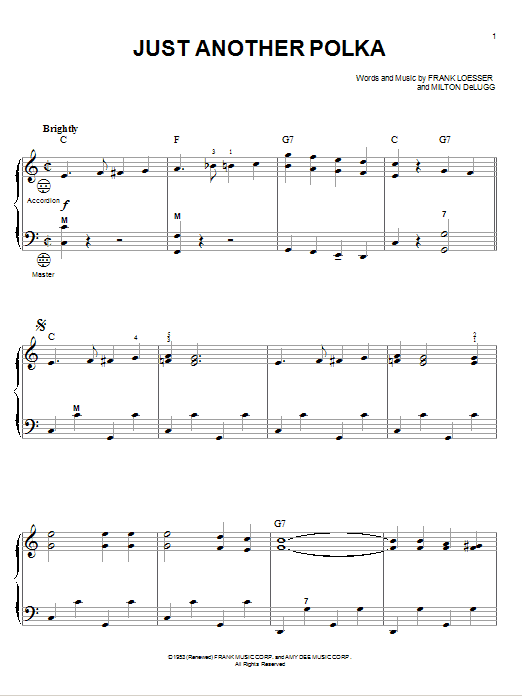 Just Another Polka (Accordion) von Frank Loesser