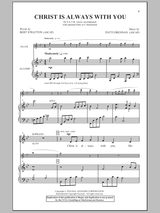 Christ Is Always With You (SATB Choir) von Patti Drennan