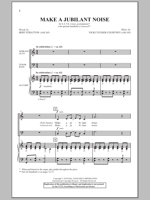 Make A Jubilant Noise (SATB Choir) von Vicki Tucker Courtney