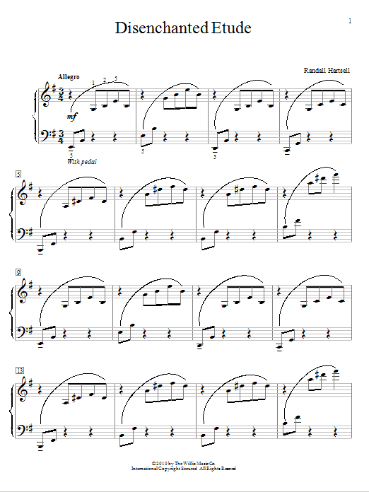 Disenchanted Etude (Educational Piano) von Randall Hartsell