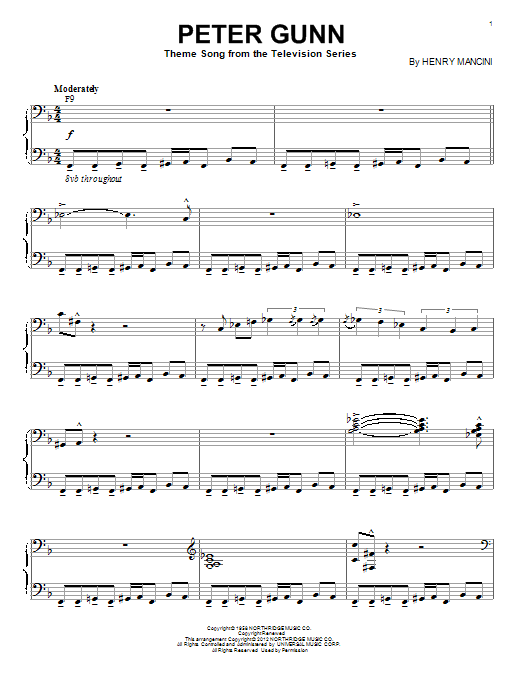Peter Gunn Theme (Piano Solo) von Henry Mancini