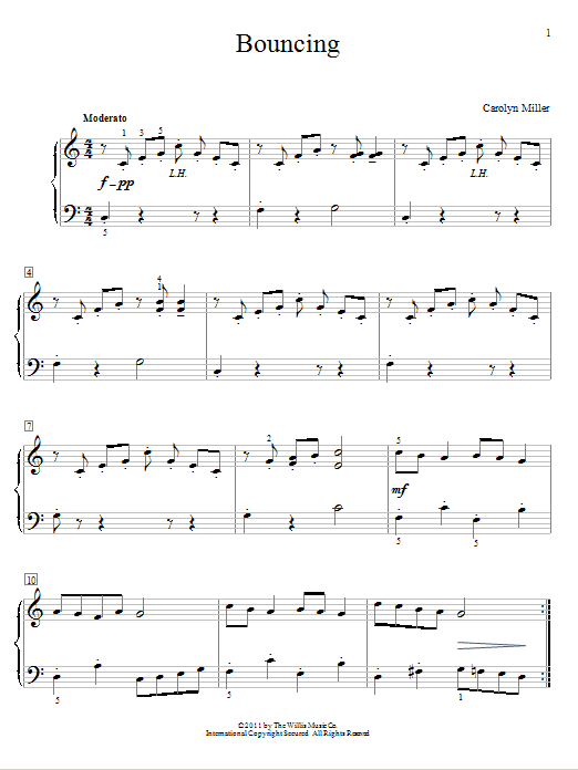 Bouncing (Educational Piano) von Carolyn Miller