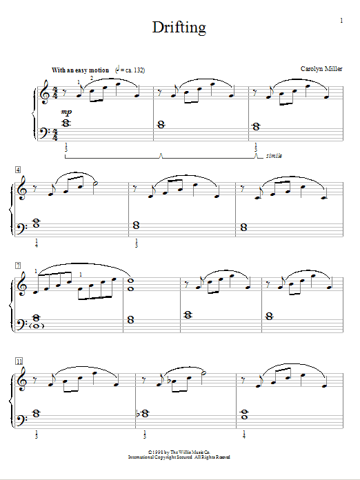 Drifting (Educational Piano) von Carolyn Miller