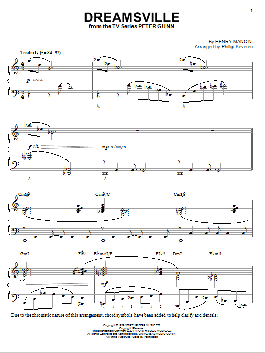 Dreamsville (arr. Phillip Keveren) (Piano Solo) von Henry Mancini