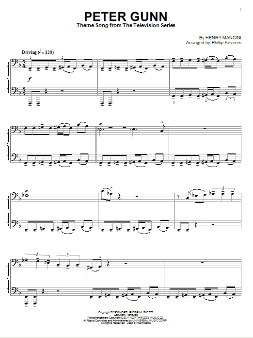Peter Gunn Theme (arr. Phillip Keveren) (Piano Solo) von Henry Mancini