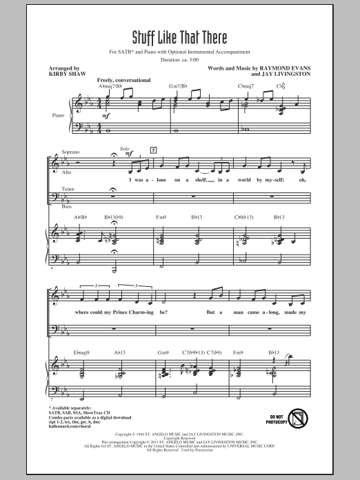Stuff Like That There (SATB Choir) von Kirby Shaw