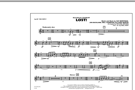 Lost! - 2nd Bb Trumpet (Marching Band) von Michael Brown