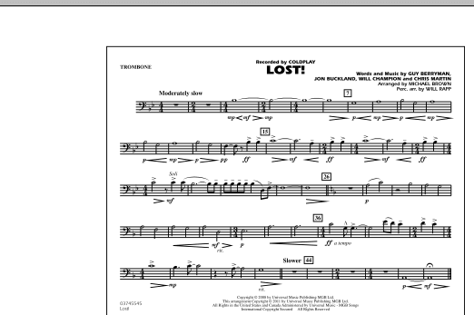 Lost! - Trombone (Marching Band) von Michael Brown