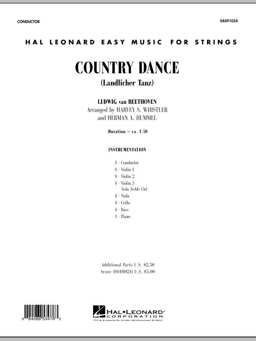 Country Dance (Landlicher Tanz) - Full Score (Orchestra) von Harvey Whistler