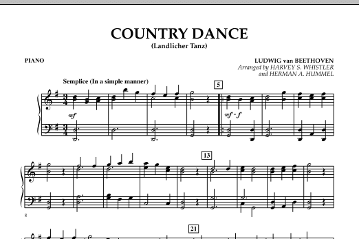 Country Dance (Landlicher Tanz) - Piano (Orchestra) von Harvey Whistler