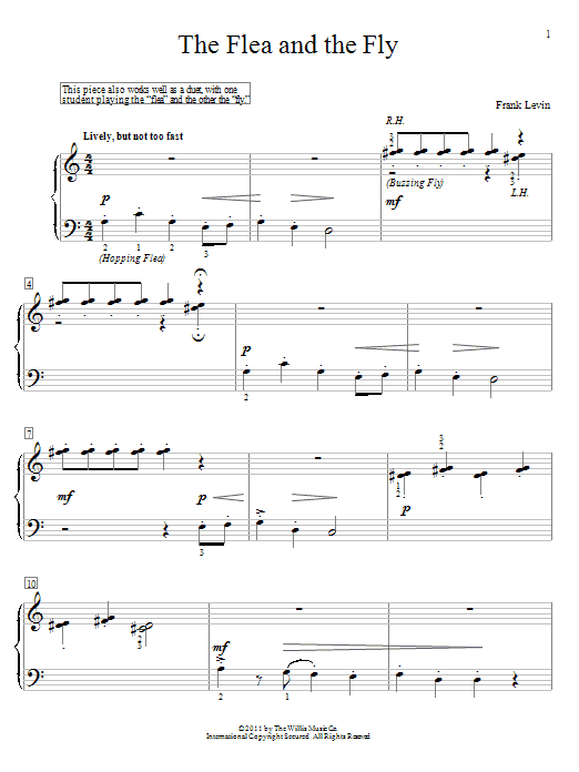 The Flea And The Fly (Educational Piano) von Frank Levin