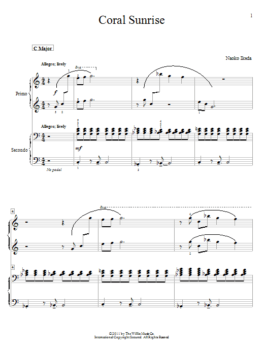 Coral Sunrise (Piano Duet) von Naoko Ikeda