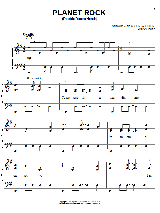 Planet Rock (Easy Piano) von John Jacobson