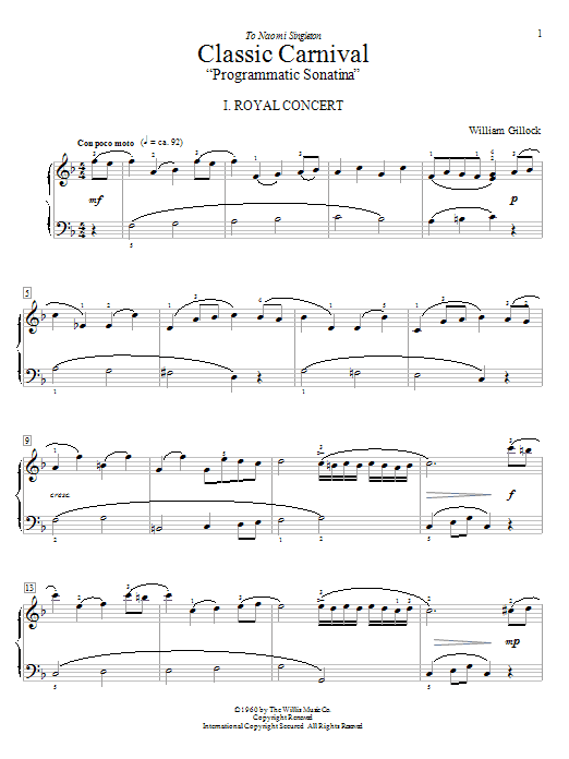 Classic Carnival (Educational Piano) von William Gillock