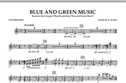 Blue And Green Music - Synthesizer (Concert Band) von Samuel R. Hazo
