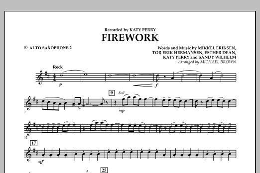 Firework - Eb Alto Saxophone 2 (Concert Band) von Michael Brown
