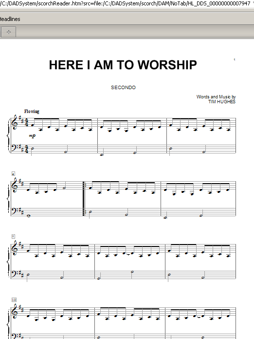 Here I Am To Worship (Piano Duet) von Tim Hughes