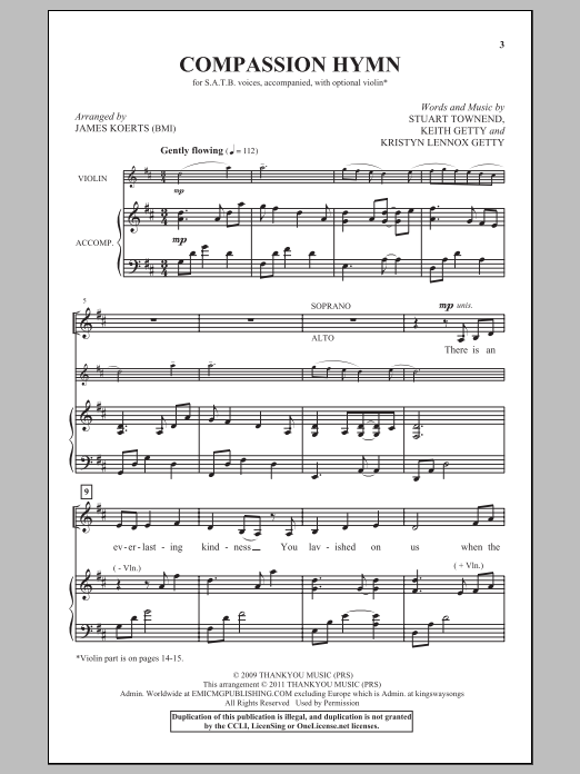 Compassion Hymn (SATB Choir) von James Koerts