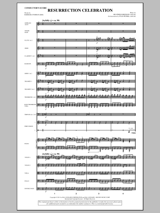 Resurrection Celebration - Full Score (Choir Instrumental Pak) von Heather Sorenson