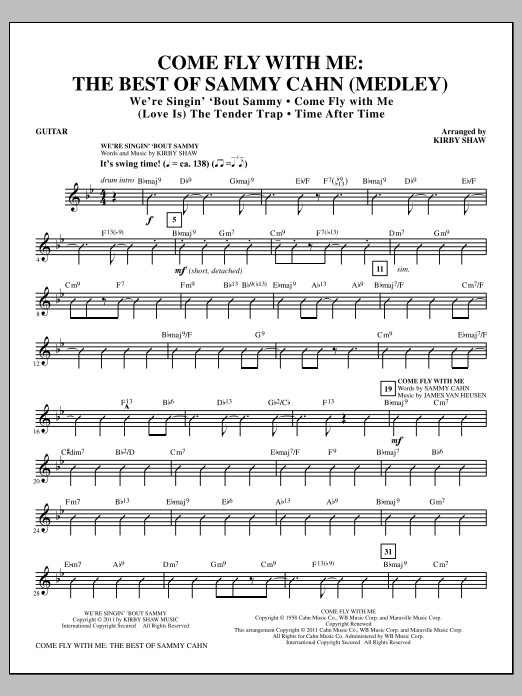 Come Fly With Me: The Best Of Sammy Cahn - Guitar (Choir Instrumental Pak) von Kirby Shaw