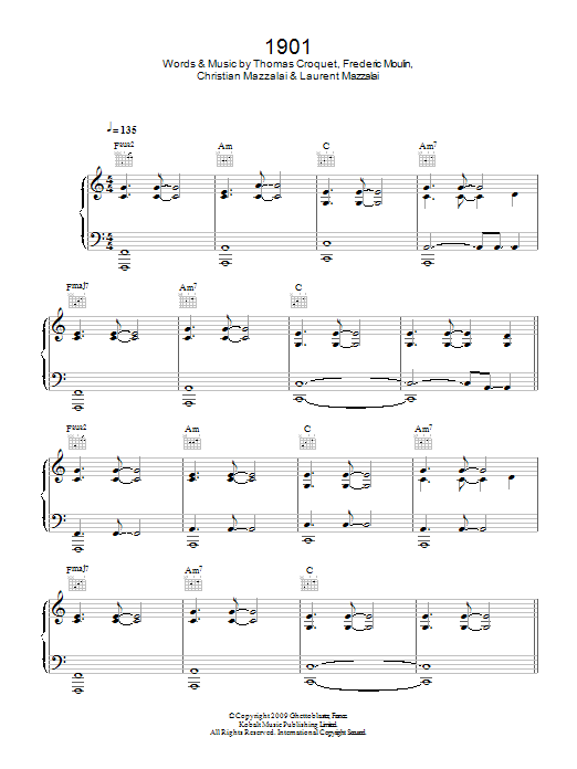 1901 (Piano, Vocal & Guitar Chords) von Birdy