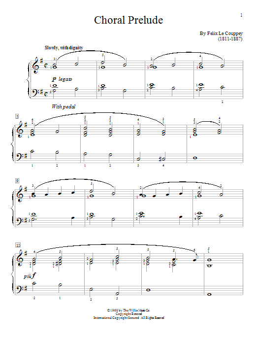 Choral Prelude (Educational Piano) von Flix Le Couppey