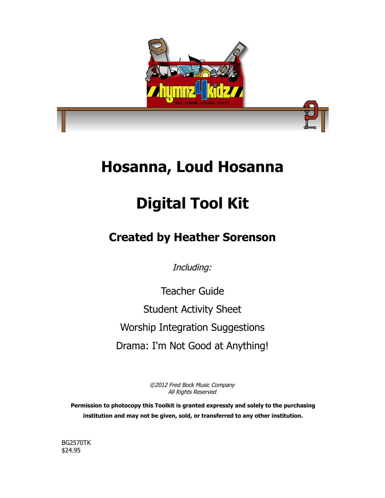 Hosanna, Loud Hosanna (Choir Tool Kit) von Heather Sorenson