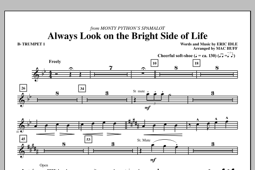 Always Look On The Bright Side Of Life - Bb Trumpet 1 (Choir Instrumental Pak) von Mac Huff