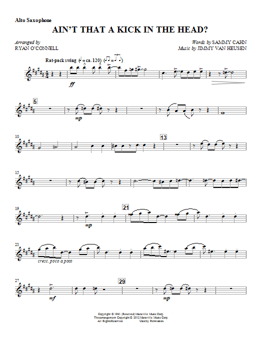 Ain't That A Kick In The Head? - Eb Alto Saxophone (Choir Instrumental Pak) von Ryan O'Connell