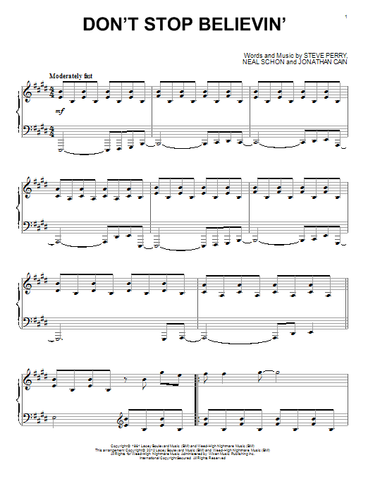 Don't Stop Believin' (Piano Solo) von Journey