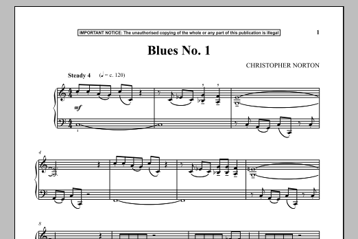 Blues No. 1 (Piano Solo) von Christopher Norton