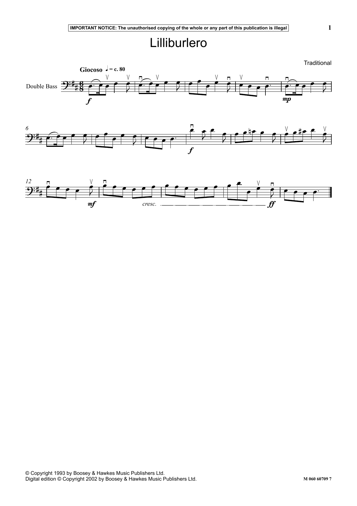 Lilliburlero (Instrumental Solo) von Traditional